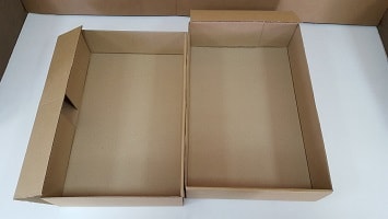 Самосборная коробка картонная с крышкой