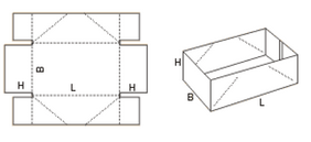 короб 0450 с язычковым соединением