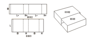 Гофрокороб сложной высечки 505