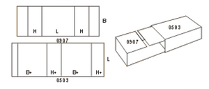 Гофрокороб сложной высечки 509