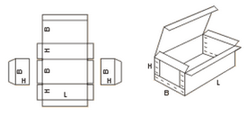 Гофрокороб сложной высечки 602