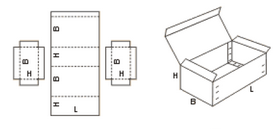 Гофрокороб сложной высечки 608