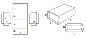 Гофрокороб сложной высечки 616