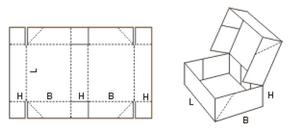 Гофрокороб сложной высечки 759