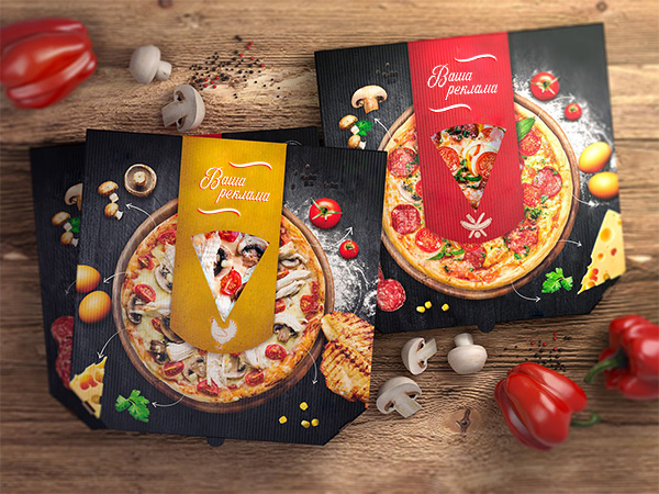 Коробки для пиццы от "ГофраЮнион" как вид рекламы